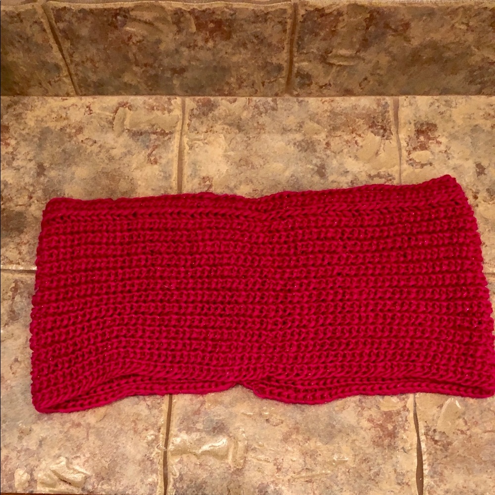Knit Infinity Scarf with sparkles throughout